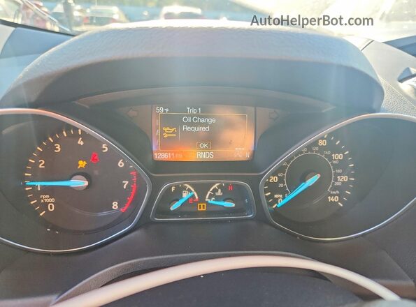 1FMCU9GD2HUC53853 2017 FORD ESCAPE Black Vista del cuadro de instrumentos