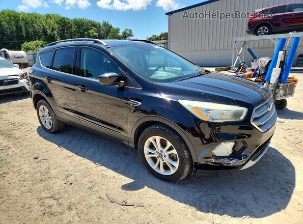 1FMCU9GD2JUA21579 2018 FORD ESCAPE Black წინა მარჯვენა