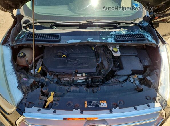 1FMCU9GD2JUA21579 2018 FORD ESCAPE Black ძრავის განყოფილების ხედი