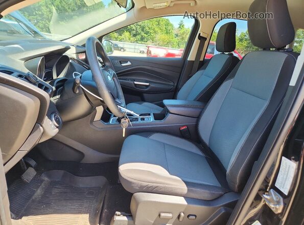 1FMCU9GD2JUA21579 2018 FORD ESCAPE Black წინა სალონის ხედი