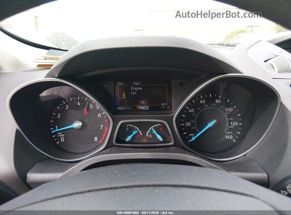 1FMCU9GD4HUA41259 2017 FORD ESCAPE Blue Rear seats view