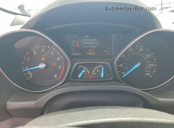 1FMCU9GD4HUC40604 2017 FORD ESCAPE White Սարքավորումների վահանակի տեսք