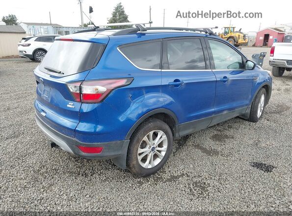 1FMCU9GD4JUB76599 2018 FORD ESCAPE Blue Հետևի աջ