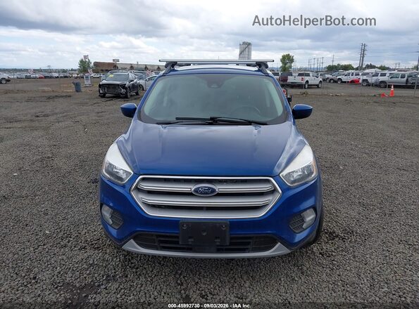 1FMCU9GD4JUB76599 2018 FORD ESCAPE Blue Սարքավորումների վահանակի տեսք