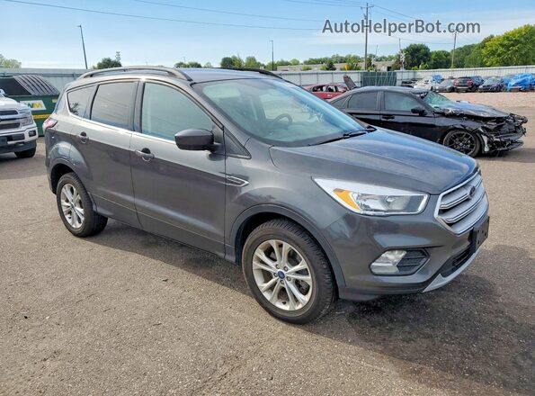 1FMCU9GD4JUD29496 2018 FORD ESCAPE Серый Передняя правая четверть