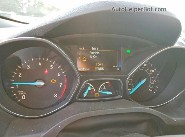 1FMCU9GD4KUB64163 2019 FORD ESCAPE White Vista del cuadro de instrumentos