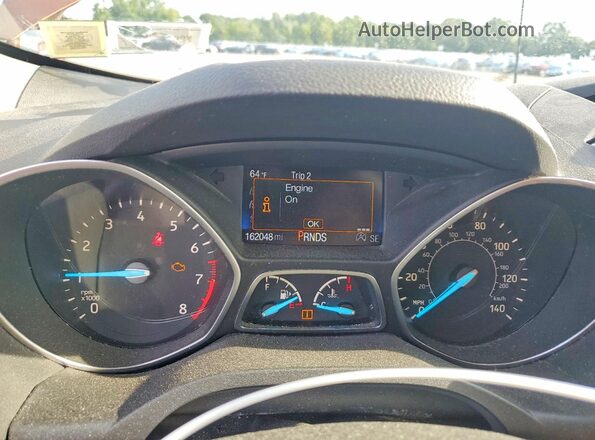1FMCU9GD5HUF01013 2017 FORD ESCAPE Orange Instrument cluster view