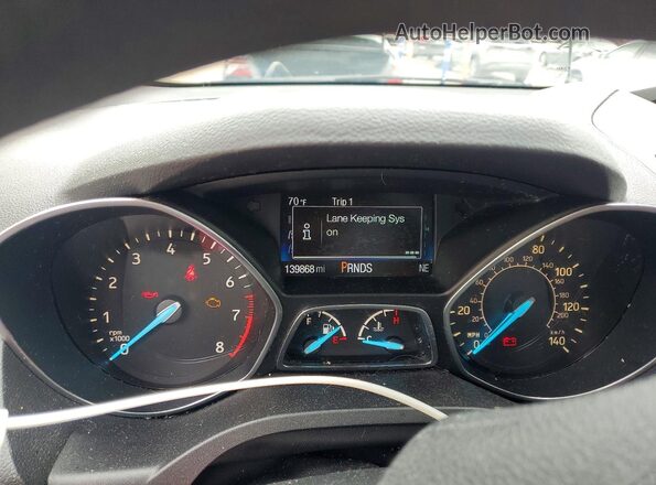 1FMCU9GD5JUB63649 2018 FORD ESCAPE Черный Вид щитка приборов