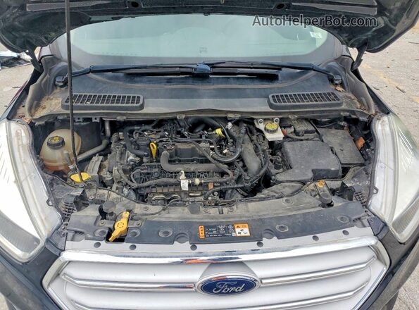 1FMCU9GD5JUB63649 2018 FORD ESCAPE Черный Вид задней части салона