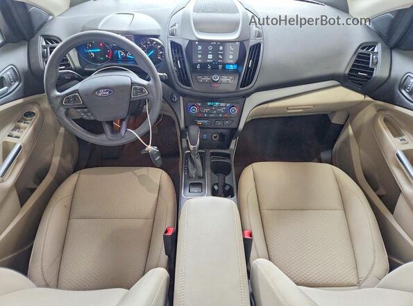 1FMCU9GD5KUB97995 2019 FORD ESCAPE Белый Вид панели приборов