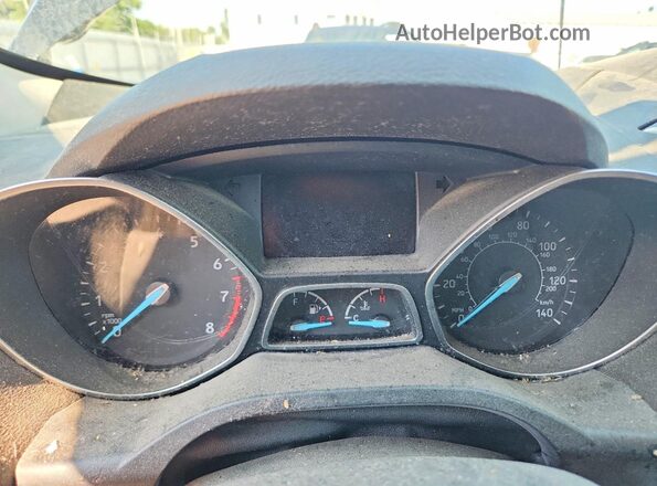 1FMCU9GD6HUD45046 2017 FORD ESCAPE Black Widok zestawu wskaźników