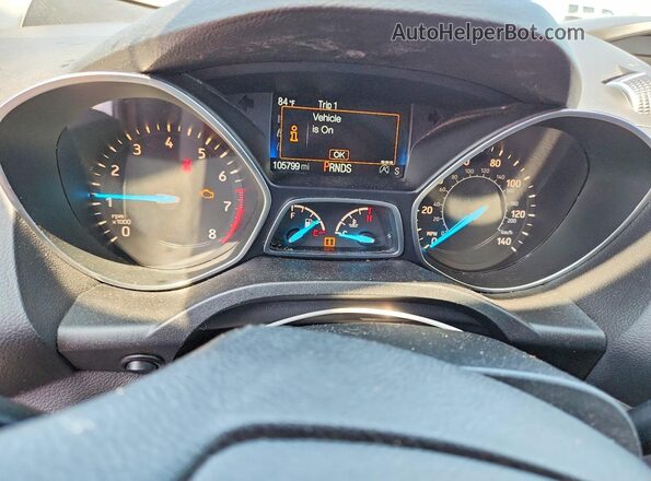 1FMCU9GD6JUB19711 2018 FORD ESCAPE White ხელსაწყოთა პანელის ხედი