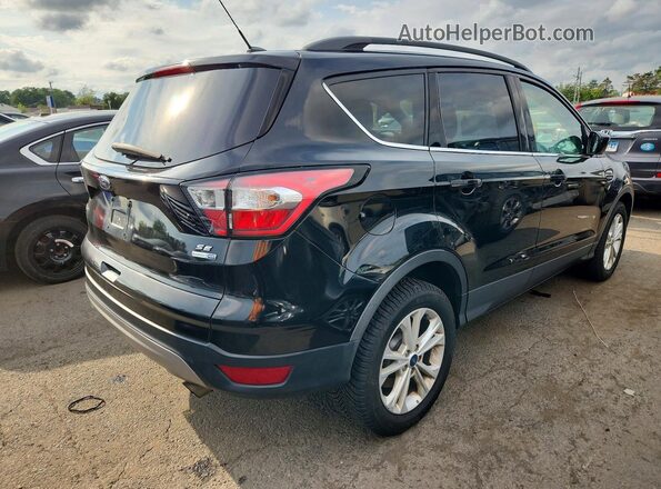1FMCU9GD6JUC40786 2018 FORD ESCAPE Black Tył prawy