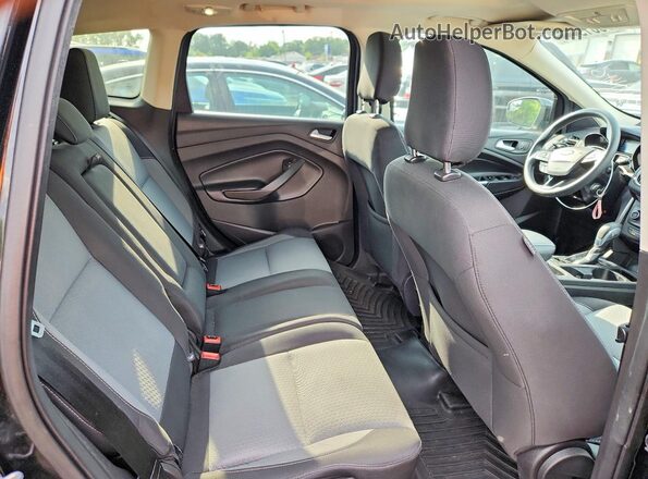 1FMCU9GD6JUC40786 2018 FORD ESCAPE Black Widok tylnych siedzeń