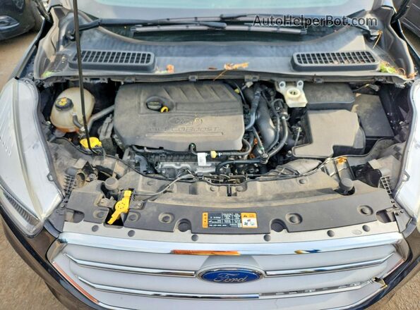 1FMCU9GD6JUC40786 2018 FORD ESCAPE Black Widok wnętrza z tyłu