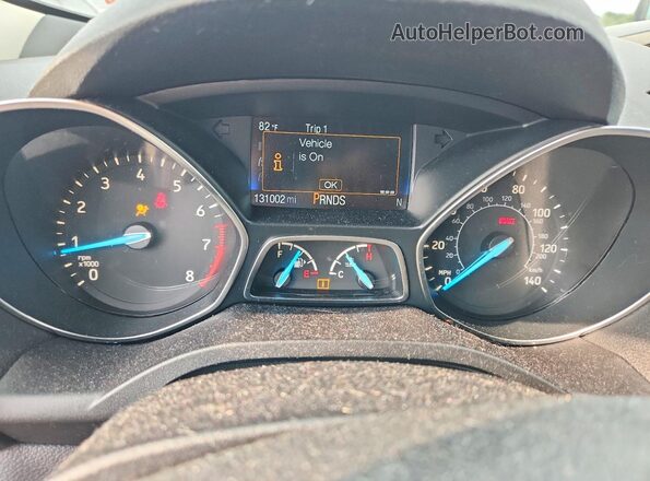 1FMCU9GD6JUC40786 2018 FORD ESCAPE Black Widok zestawu wskaźników