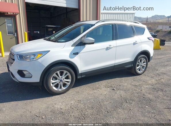 1FMCU9GD7JUD08691 2018 FORD ESCAPE White Առջևի ձախ երեք քառորդ տեսարան