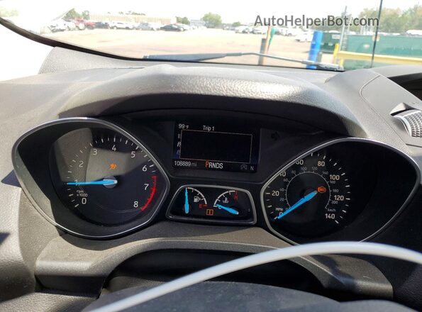 1FMCU9GD7JUD37057 2018 FORD ESCAPE White Սարքավորումների վահանակի տեսք
