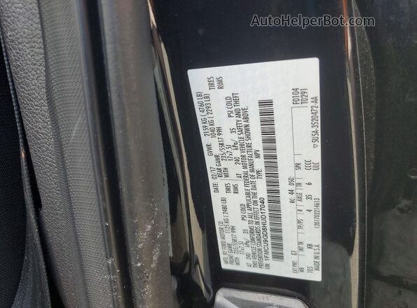 1FMCU9GD8HUD17040 2017 FORD ESCAPE Black Շարժիչի բաժամունքի տեսք