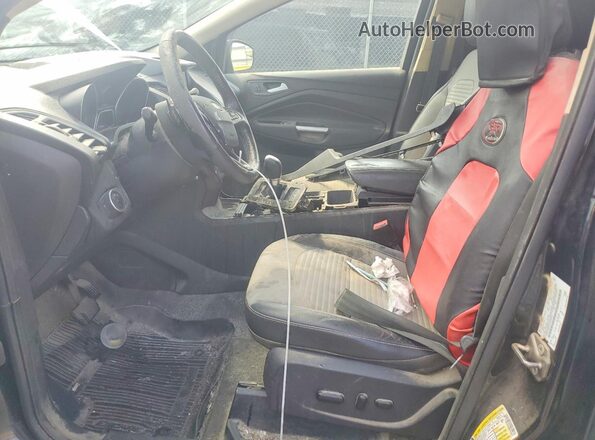 1FMCU9GD8JUD49072 2018 FORD ESCAPE Черный Вид салона спереди