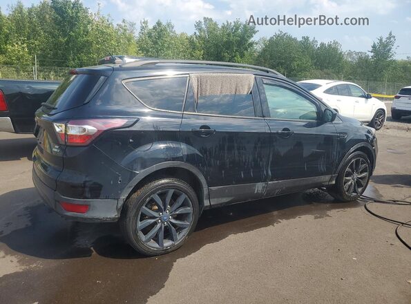 1FMCU9GD8JUD49072 2018 FORD ESCAPE Черный Задняя правая четверть