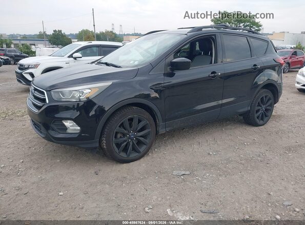 1FMCU9GD8KUB43994 2019 FORD ESCAPE Black Առջևի ձախ երեք քառորդ տեսարան