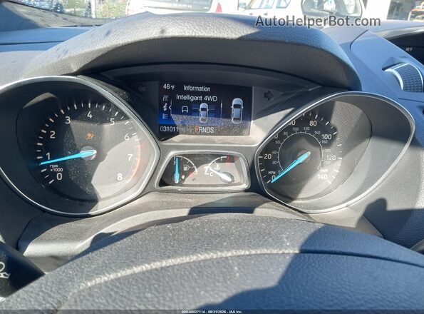 1FMCU9GD9HUA41340 2017 FORD ESCAPE Blue Rear seats view