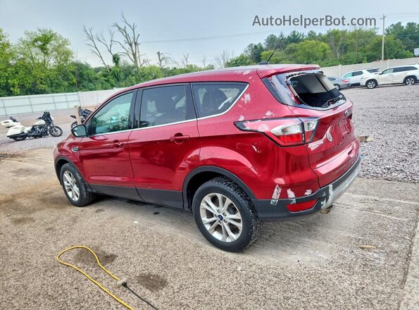 1FMCU9GD9HUE66363 2017 FORD ESCAPE Бордовый Задняя левая четверть