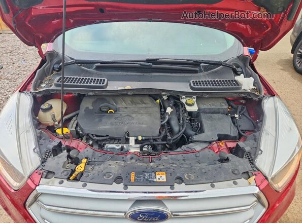 1FMCU9GD9HUE66363 2017 FORD ESCAPE Бордовый Вид задней части салона