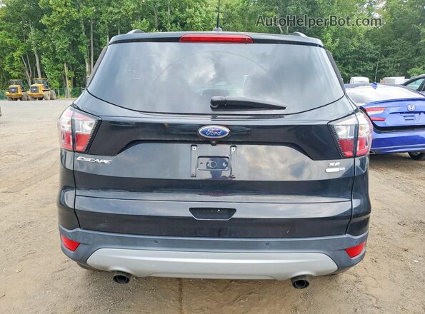 1FMCU9GD9JUB76128 2018 FORD ESCAPE Black Вид ззаду
