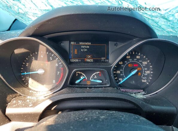 1FMCU9GD9JUC40703 2018 FORD ESCAPE Черный Вид щитка приборов