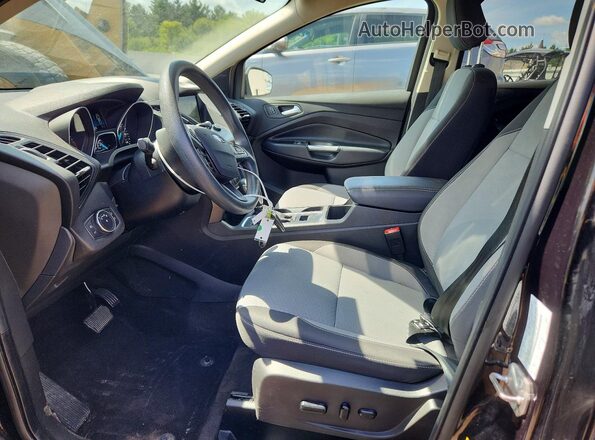 1FMCU9GD9KUB04279 2019 FORD ESCAPE Black წინა სალონის ხედი