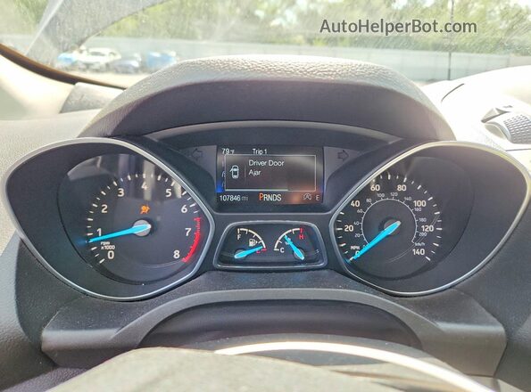 1FMCU9GD9KUB04279 2019 FORD ESCAPE Black ხელსაწყოთა პანელის ხედი