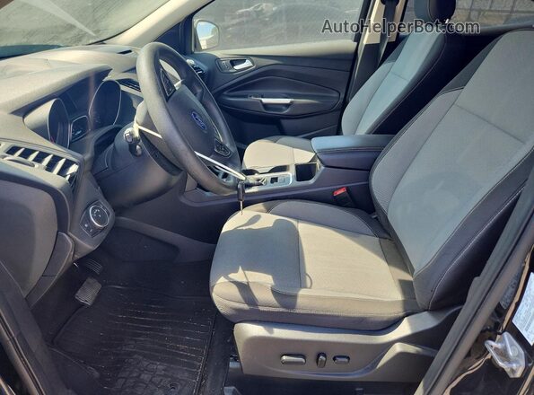 1FMCU9GDXJUD46206 2018 FORD ESCAPE Black წინა სალონის ხედი