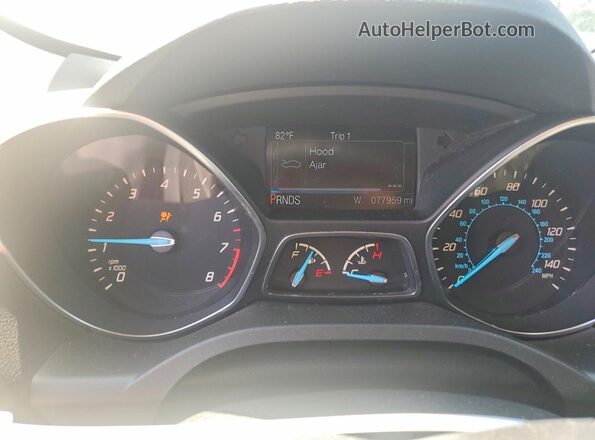 1FMCU9GX2GUB54863 2016 FORD ESCAPE Brown Widok zestawu wskaźników