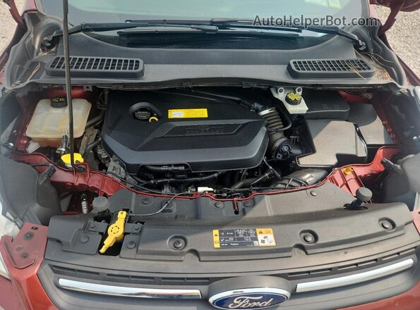 1FMCU9GX7GUB61551 2016 FORD ESCAPE Red უკანა სალონის ხედი