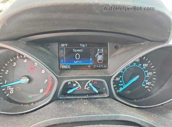 1FMCU9GX8GUB93568 2016 FORD ESCAPE Red Սարքավորումների վահանակի տեսք