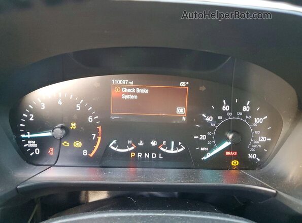 1FMCU9H6XLUB89554 2020 FORD ESCAPE Black Вид щитка приладів