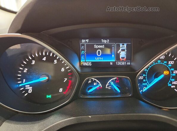 1FMCU9J90GUB32466 2016 FORD ESCAPE Gray ხელსაწყოთა პანელის ხედი