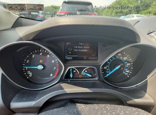 1FMCU9J90GUB87242 2016 FORD ESCAPE Red Սարքավորումների վահանակի տեսք
