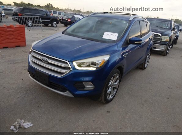 1FMCU9J91HUE53966 2017 FORD ESCAPE Blue Vista tres cuartos delantera izquierda