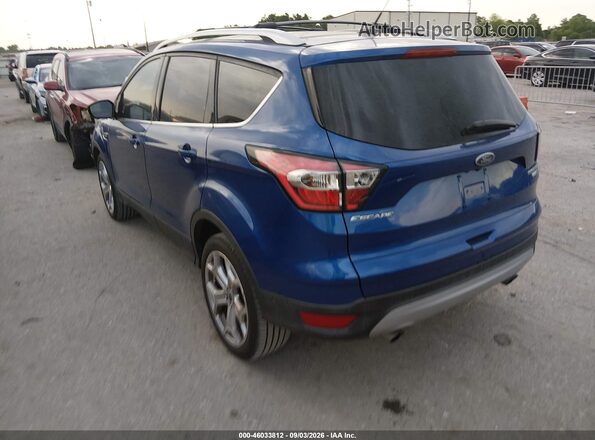 1FMCU9J91HUE53966 2017 FORD ESCAPE Blue Trasero izquierdo