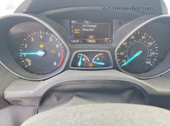 1FMCU9J94HUB89030 2017 FORD ESCAPE Red Vista del cuadro de instrumentos
