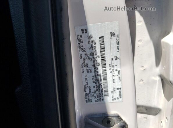 1FMCU9J99GUB60590 2016 FORD ESCAPE White Widok naklejki z numerem VIN