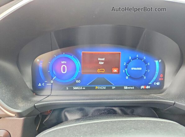 1FMCU9J99LUB48434 2020 FORD ESCAPE Gray Вид щитка приладів