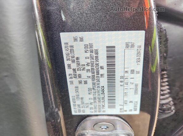 1FMCU9J99LUB48434 2020 FORD ESCAPE Gray Вид наклейки з VIN-кодом