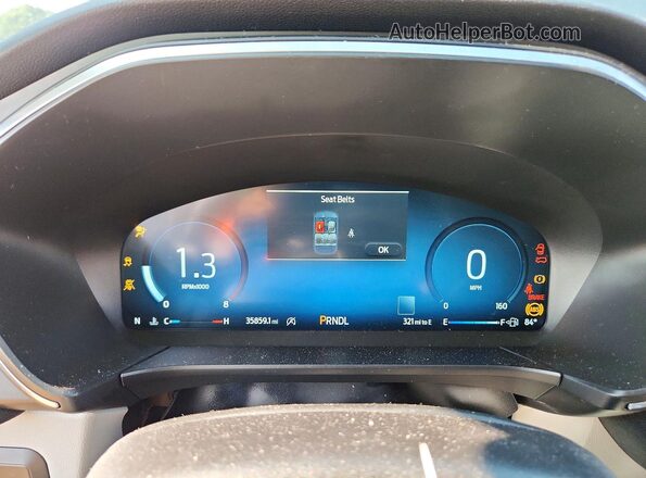 1FMCU9JA5PUB37558 2023 FORD ESCAPE Black Instrument cluster view