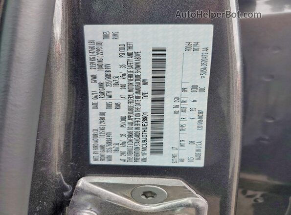 1FMCU9JD7HUE28901 2017 FORD ESCAPE Серый Вид подкапотного пространства