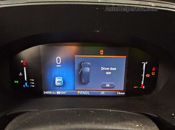 1FMCU9MN3PUA13108 2023 FORD ESCAPE Черный Вид щитка приборов
