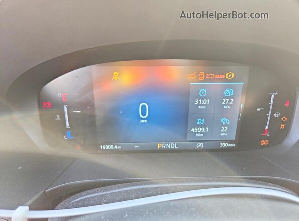 1FMCU9NA0SUB34148 2025 FORD ESCAPE Черный Вид щитка приборов